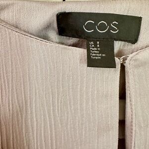 COS Long Sleeve Dress - Cream